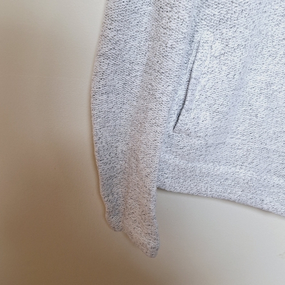 Loft Gray Marled Asymmetrical Full Zip Moto Sweater Jacket Size Small - Picture 9 of 12